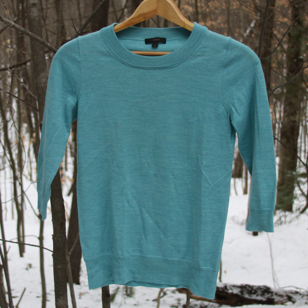 3/4 sleeve sweater - 100% Merino wool